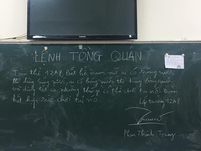 Trận chiến bóng nước căng cực: Lớp này gửi thư khiên chiến, lớp kia ra lời kêu gọi toàn lớp chiến đấu - Ảnh 2.