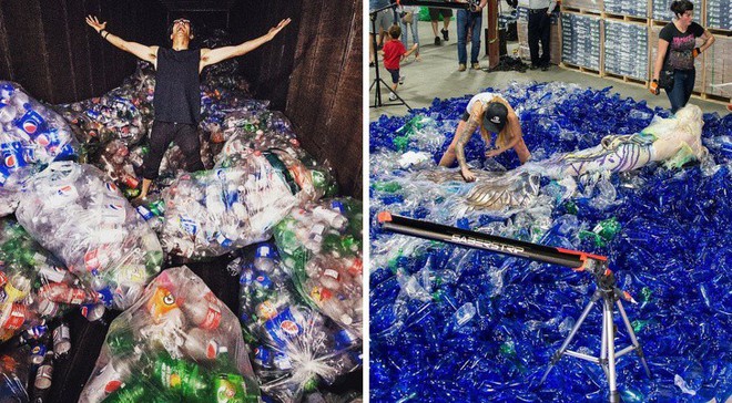 Từ rác thải nhựa trên khắp thế giới, nghệ sĩ thị giác đã biến chúng thành những tác phẩm nghệ thuật khiến ai cũng phải xuýt xoa trầm trồ - Ảnh 1.