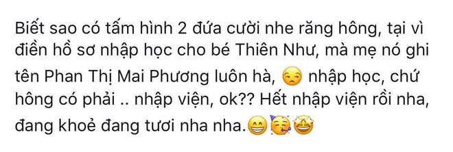 Mai Phương đi nhập học cho con, hạnh phúc tới nỗi viết nhầm tên mình - Ảnh 3.