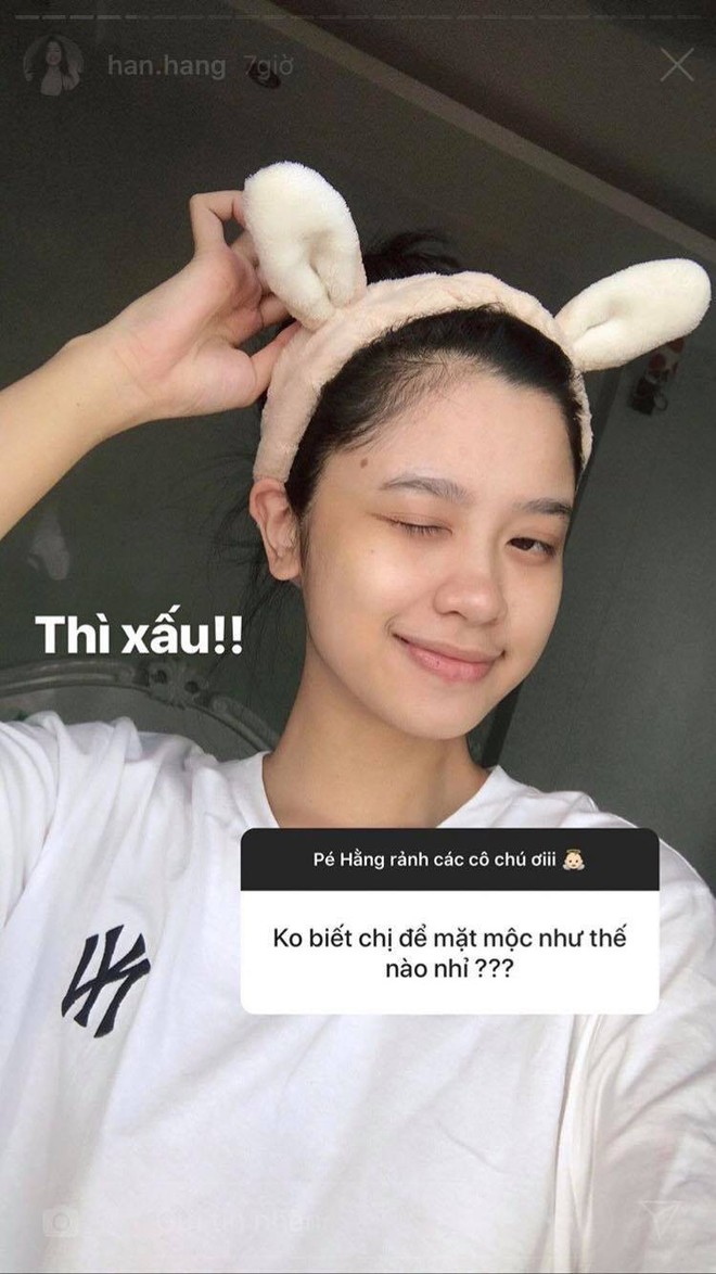 Hàn Hằng - gái xinh nóng bỏng Instagram đăng ảnh mặt mộc, dân tình liền nhận ra: Con gái khi không tô son ai cũng trông khác ghê! - Ảnh 3.