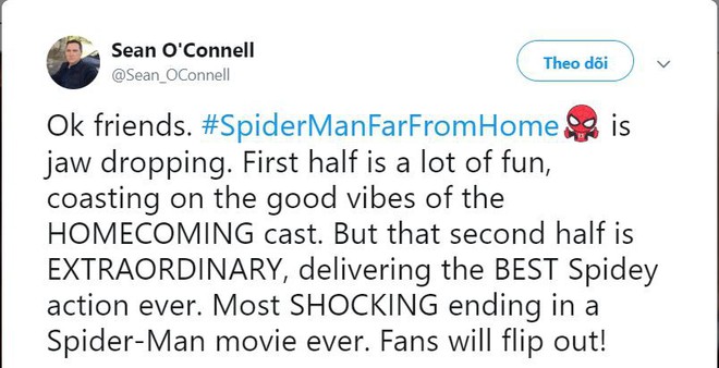 Các bình luận đầu tiên về bom tấn FAR FROM HOME: Xuất sắc hơn cả Spider-Man 2 năm xưa! - Ảnh 6.