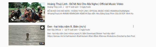 Cô Mị Hoàng Thùy Linh bất thần chiếm giữ top 1 trending, Đen Vâu làm nhạc dưới ao cũng chen chân top 2! - Ảnh 1.