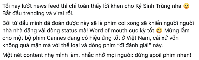Phim H&agrave;n K&iacute; Sinh Tr&ugrave;ng chiếm spotlight MXH, người Việt kh&aacute;o nhau: Xem nhanh kẻo bị SPOIL l&agrave; banh! - Ảnh 3.