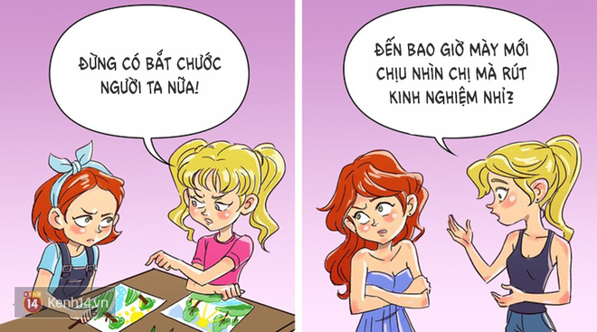 Bộ tranh: Con gái vốn đã phức tạp rồi - nhà có chị em gái lại còn ...