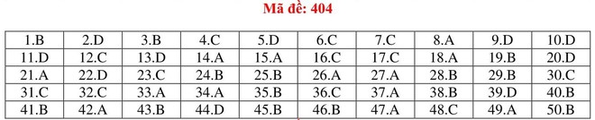 Đáp án thi môn Tiếng Anh THPT quốc gia 2019 (tất cả mã đề) - Ảnh 4.