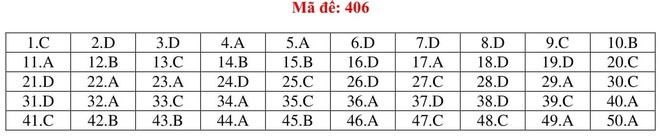 Đáp án thi môn Tiếng Anh THPT quốc gia 2019 (tất cả mã đề) - Ảnh 6.