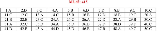 Đáp án thi môn Tiếng Anh THPT quốc gia 2019 (tất cả mã đề) - Ảnh 15.