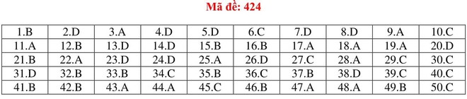 Đáp án thi môn Tiếng Anh THPT quốc gia 2019 (tất cả mã đề) - Ảnh 24.