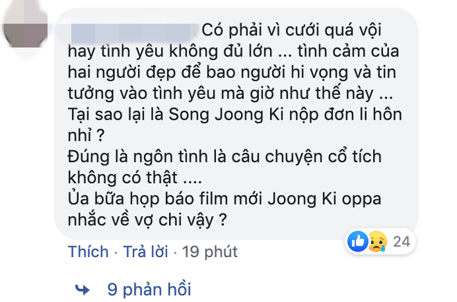 Phản ứng của netizen Hàn, Việt về tin Song Song ly hôn: Dân Hàn đồng loạt đổ lỗi cho Song Hye Kyo - Ảnh 7.