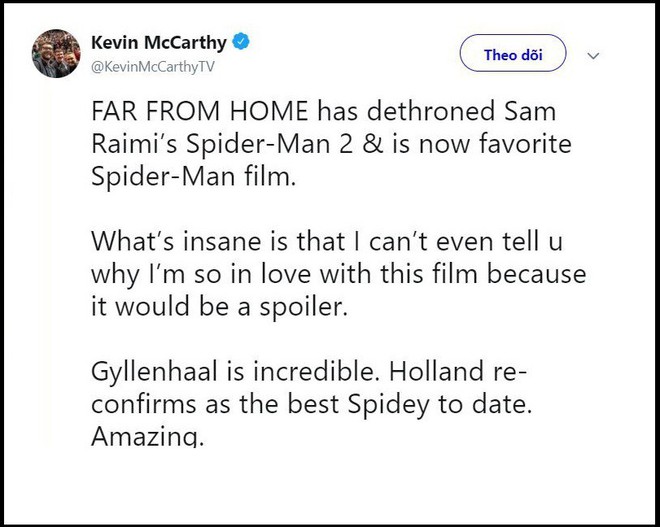 Review đầu tiên Spider-Man: Far From Home toàn mưa lời khen, thậm chí được chọn là phần Nhện hay nhất lịch sử! - Ảnh 10.