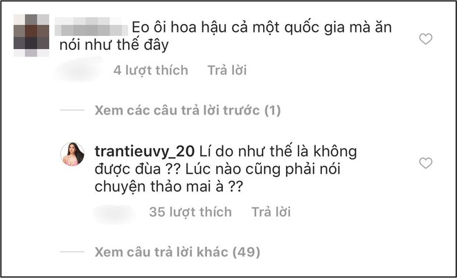 Mới đăng 2 câu thả thính đã bị antifan chấn chỉnh, Hoa hậu Tiểu Vy gây chú ý vì lần đầu phá lệ đáp trả cực gắt - Ảnh 2.