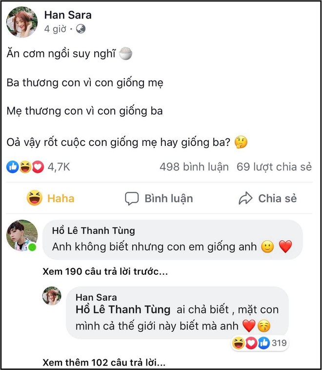 Han Sara và Tùng Maru (Uni5) tích cực công khai thả thính nhau khiến fan nhiệt tình ghép đôi, mong đợi sẽ có thêm cặp đôi mới của Vbiz! - Ảnh 1.