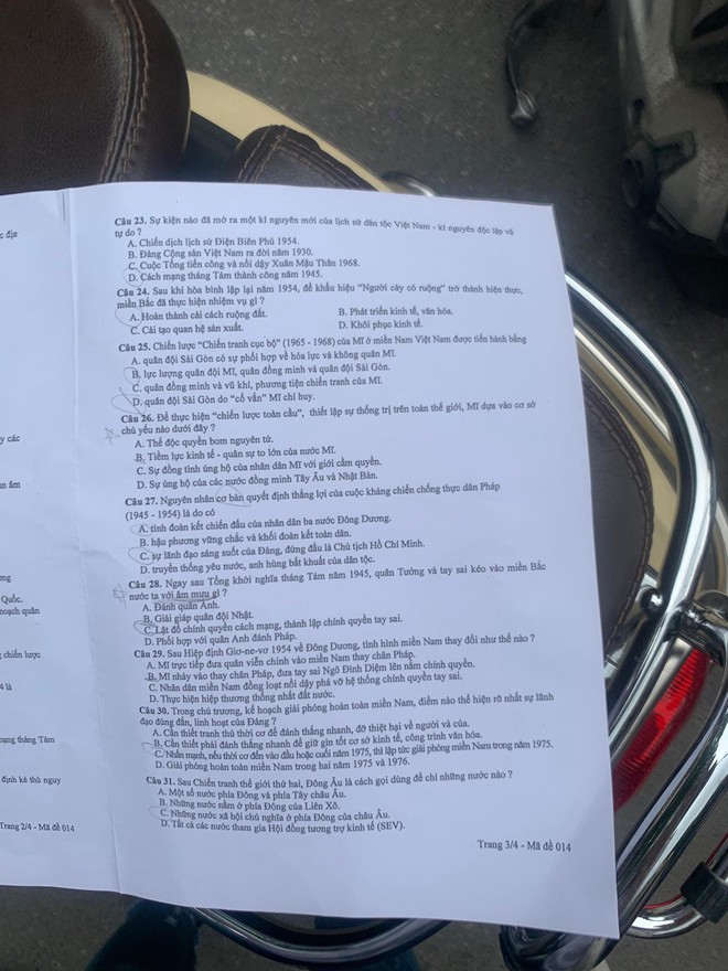 Đề thi môn Lịch sử vào lớp 10 tại Hà Nội năm 2019: Dễ thở, toàn kiến thức đã học trong SGK - Ảnh 4.