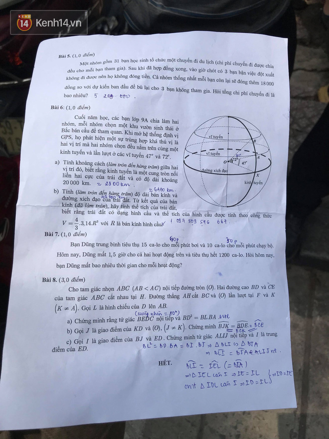 Đề thi môn Toán vào lớp 10 TPHCM năm 2019: Thí sinh than đề dài và khó - Ảnh 2.