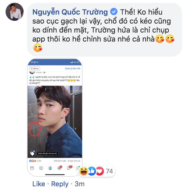 Ho&aacute; ra Quốc Trường cũng sống ảo như ai, chụp ảnh selfie m&agrave; b&oacute;p m&eacute;o cả tường thế n&agrave;y? - Ảnh 3.