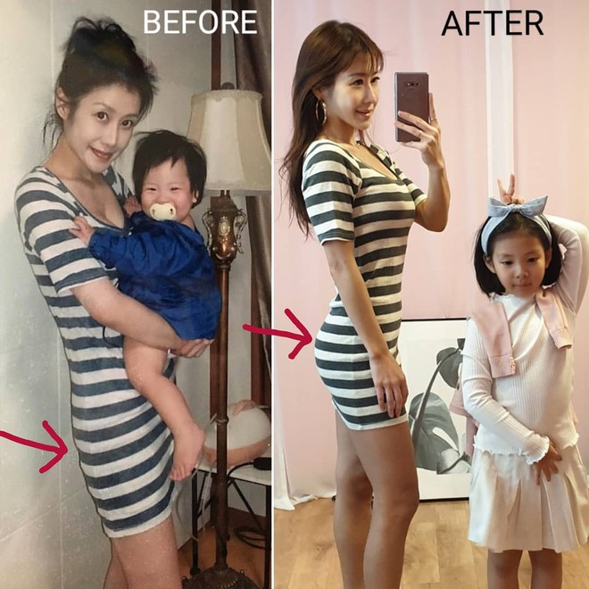 Mẹ bỉm sữa 40 tuổi xứ Hàn gây choáng vì màn Before - After khiến gái đôi mươi cũng phải hâm mộ - Ảnh 4.