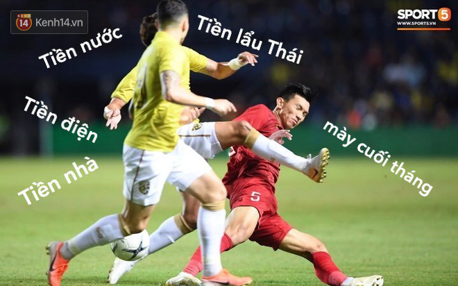 Loạt ảnh chế màn tranh chấp căng thẳng giữa các cầu thủ Việt Nam và Thái Lan: Tưởng không đau mà đau không tưởng - Ảnh 5.