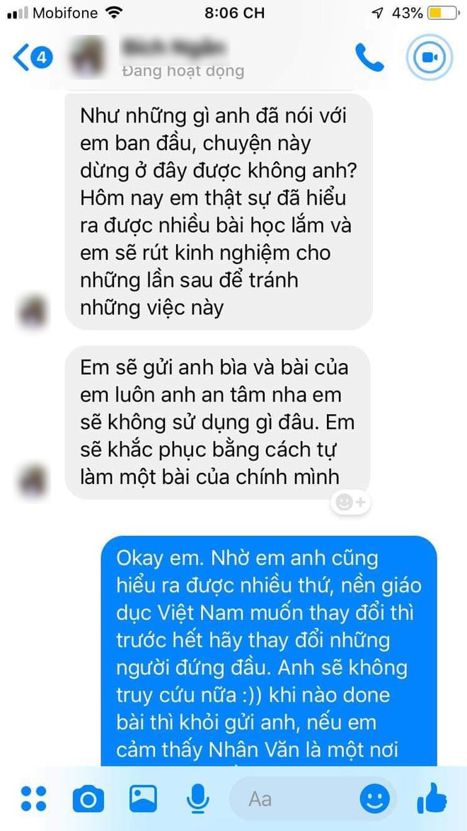 Nữ sinh trường cấp 3 nổi tiếng S&agrave;i G&ograve;n bị tố đạo 80% b&agrave;i luận của nam sinh Nh&acirc;n Văn để được ưu ti&ecirc;n x&eacute;t tuyển v&agrave;o trường - Ảnh 4.