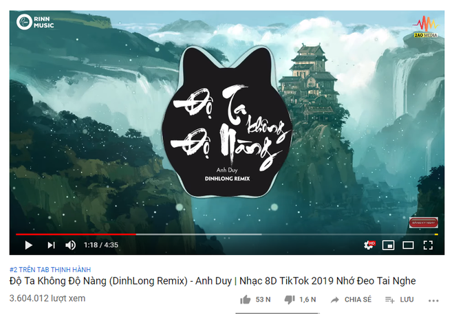 Độ ta không độ nàng - Hiện tượng nhạc mạng bất ngờ lọt top 2 trending YouTube Việt Nam, vượt mặt Phan Mạnh Quỳnh! - Ảnh 1.