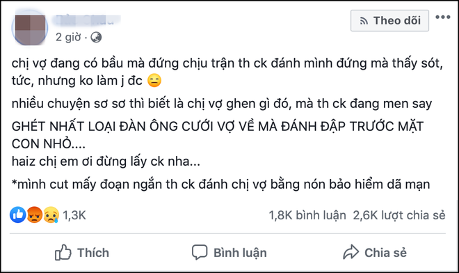 Nóng mắt cảnh vợ bụng mang dạ chửa vẫn bị chồng đánh đập ngay giữa đường, 2 con nhỏ sợ hãi nhìn bố đánh mẹ - Ảnh 2.