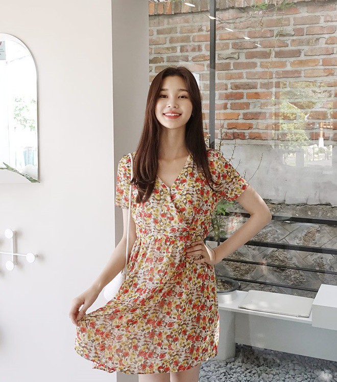 Váy Voan Hoa Nhí Vàng Hoa Hồng Dạo Phố Ngày Hè Siêu Xinh Hazel Dress QA6828