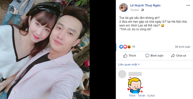 Nghe tin Vũ Sở Khanh Về Nhà Đi Con sắp có bồ nhí 2, Hân Hoa Hậu Gạo Nếp Gạo Tẻ dằn mặt ngay trên mạng xã hội - Ảnh 1.