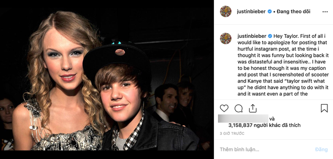 Taylor Swift Vs Justin Bieber Gây Chiến Mxh, Biến Căng Nhất Ngày