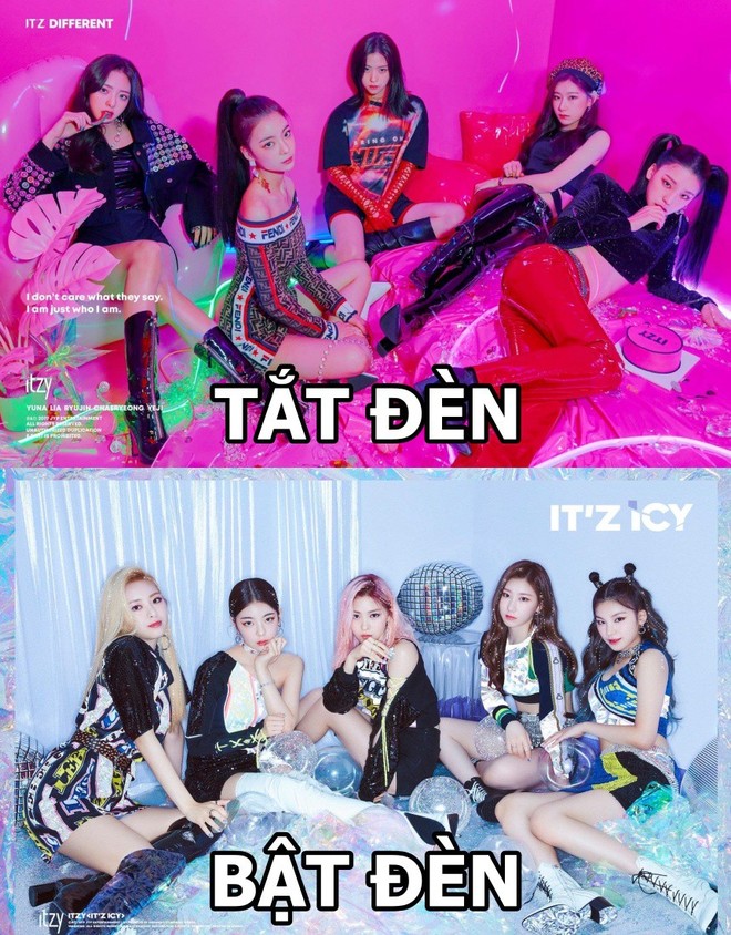 Cách JYP cho ITZY chụp ảnh come back: Vẫn concept quen, ngồi yên theo thứ tự cũ, đổi trang phục thay đèn màu khác là xong - Ảnh 3.