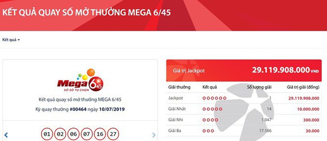 Độc đắc Vietlott lại nổ, khách hàng ẵm hơn 29 tỷ đồng - Ảnh 1.