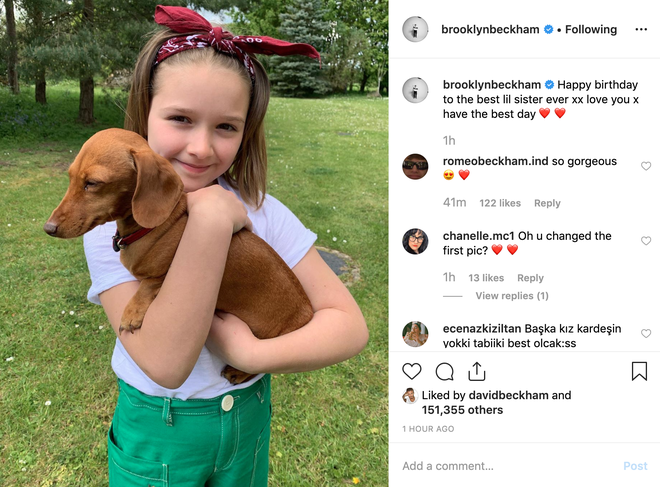 Cả nhà Beckham đăng ảnh chúc mừng sinh nhật Harper 8 tuổi, nhan sắc rực rỡ đáng yêu của cô bé gây chú ý - Ảnh 3.