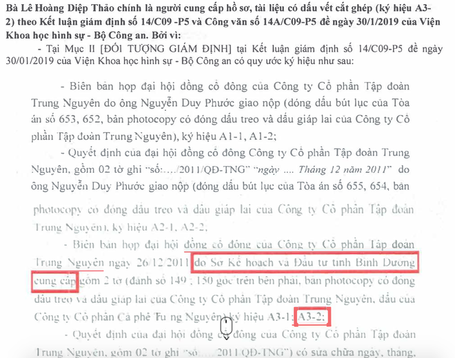 Phía ông Đặng Lê Nguyên Vũ phản đòn cực mạnh, tố bà Thảo tự gửi tài liệu giả mạo rồi yêu cầu giám định để vu oan Trung Nguyên - Ảnh 2.