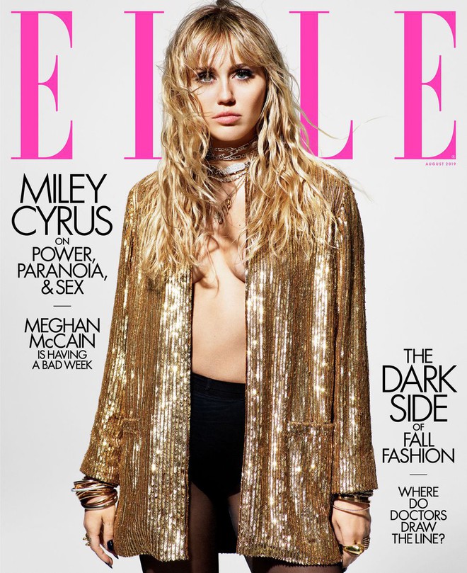 Loạt ảnh tr&ecirc;n tạp ch&iacute; Elle của Miley Cyrus g&acirc;y b&atilde;o mạnh: Thần th&aacute;i đỉnh miễn b&agrave;n cũng kh&ocirc;ng h&uacute;t mắt bằng body cực phẩm - Ảnh 1.