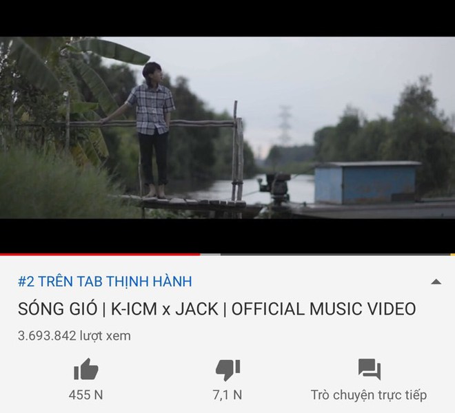 Jack và K-ICM tiếp tục gây Sóng Gió Vpop: lượt xem trực tuyến kỷ lục thứ 4 thế giới vượt idol nhà SM, #2 trending sát nút Hãy Trao Cho Anh chỉ sau 5 tiếng - Ảnh 1.