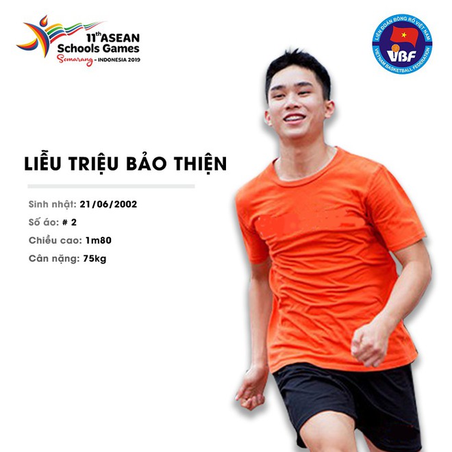 Điểm danh 12 gương mặt xuất sắc nhất của tuyển bóng rổ nam U18 Việt Nam tại ASEAN Schools Games 2019 - Ảnh 12.