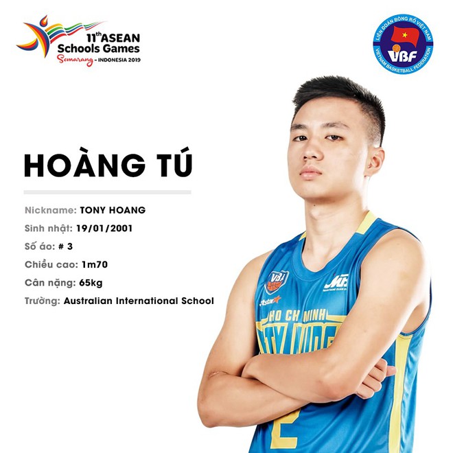 Điểm danh 12 gương mặt xuất sắc nhất của tuyển bóng rổ nam U18 Việt Nam tại ASEAN Schools Games 2019 - Ảnh 11.