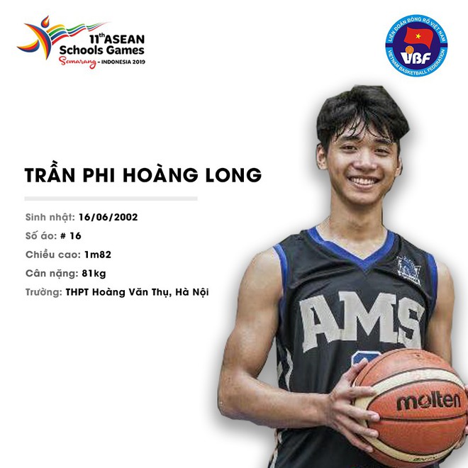 Điểm danh 12 gương mặt xuất sắc nhất của tuyển bóng rổ nam U18 Việt Nam tại ASEAN Schools Games 2019 - Ảnh 7.