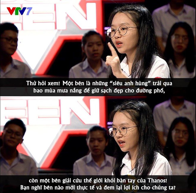 Nữ sinh Hà Nội bị ném đá trên sóng truyền hình khi so sánh Siêu anh hùng với nhân viên quét dọn đường phố - Ảnh 1.