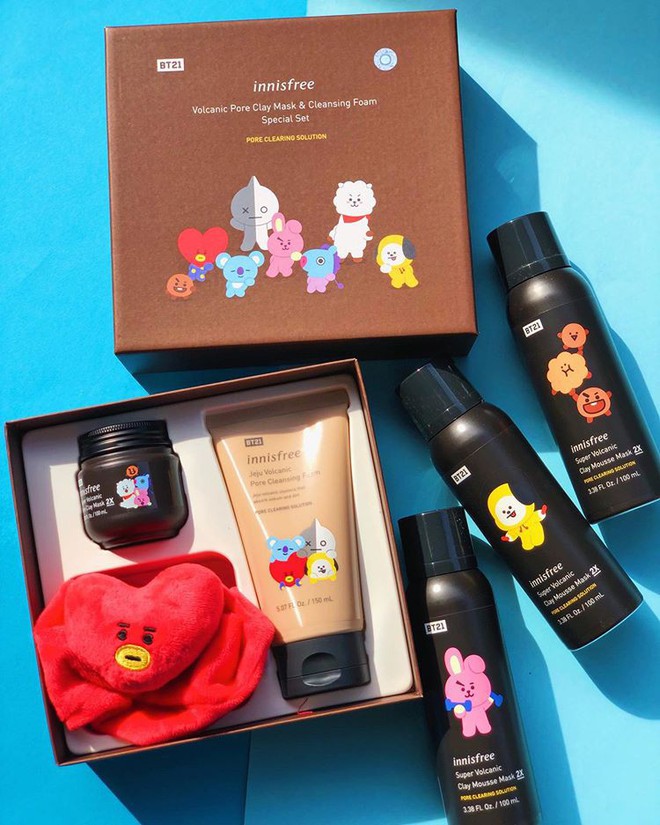 N&oacute;ng nhất h&egrave; n&agrave;y chắc chắn l&agrave; bộ sản phẩm to&agrave;n items hot hit trong BT21 limited edition của innisfree! - Ảnh 2.