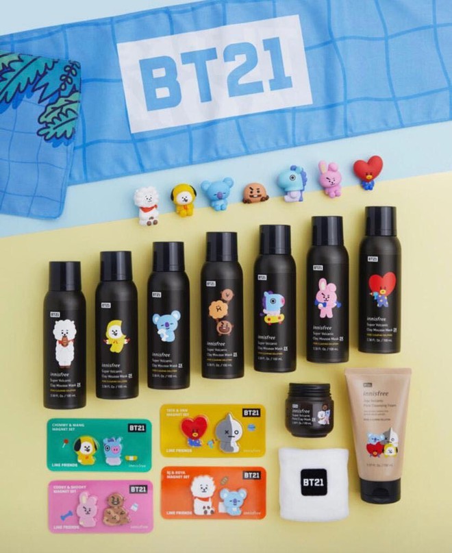 N&oacute;ng nhất h&egrave; n&agrave;y chắc chắn l&agrave; bộ sản phẩm to&agrave;n items hot hit trong BT21 limited edition của innisfree! - Ảnh 1.