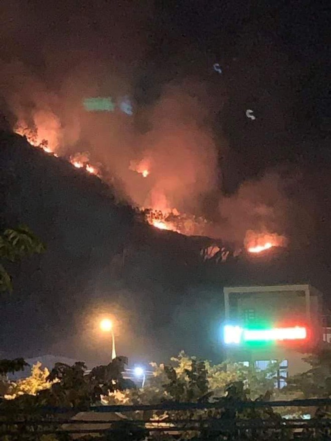 Hàng trăm người ở Đà Nẵng trắng đêm dập đám cháy lớn trên núi - Ảnh 3.