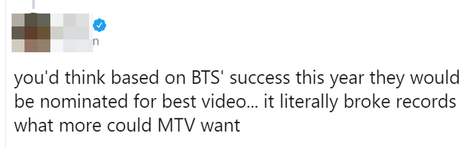 Vừa c&ocirc;ng bố đề cử, MTV VMAs 2019 đ&atilde; bị ARMY tố coi nhẹ, trắng trợn &ldquo;phủi sạch&rdquo; th&agrave;nh t&iacute;ch của BTS - Ảnh 5.