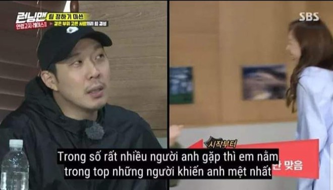Haha l&agrave; người hay thể hiện th&aacute;i độ nhất với Jeon So Min trong Running Man? - Ảnh 9.