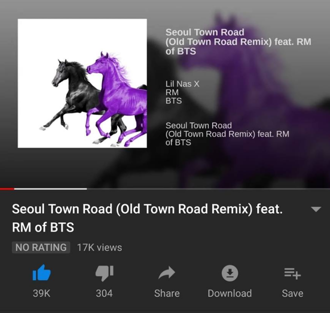 RM (BTS) bất ngờ góp giọng trong bản remix Old Town Road mới nhất của Lil Nas? - Ảnh 1.