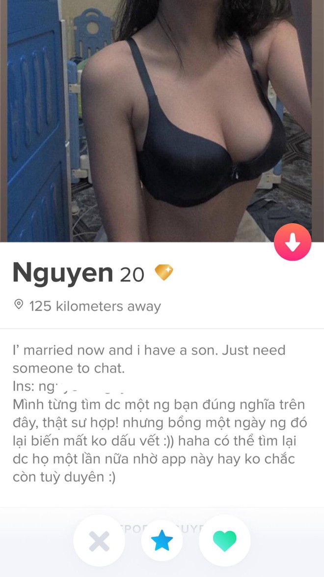 Đã có chồng con nhưng vẫn chơi Tinder, trưng ảnh mát mẻ để... tìm bạn nói chuyện, cô gái khiến dân tình chia phe tranh cãi - Ảnh 2.