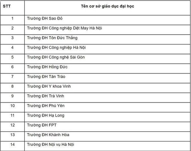 45 trường Đại học bị đề nghị dừng tuyển sinh kể từ năm học tới - Ảnh 1.