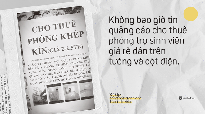 Bí kíp sống sót trên thành phố cho tân sinh viên: Nếu không muốn dính phốt, bị lừa khi thuê nhà trọ, hãy nhớ kỹ 9 điều này! - Ảnh 1.