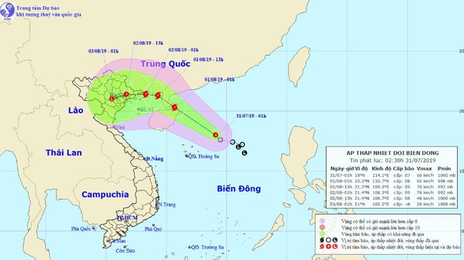 Ng&agrave;y mai &aacute;p thấp nhiệt đới mạnh l&ecirc;n th&agrave;nh b&atilde;o số 3, đổ bộ trực tiếp từ Quảng Ninh đến Nam Định - Ảnh 1.
