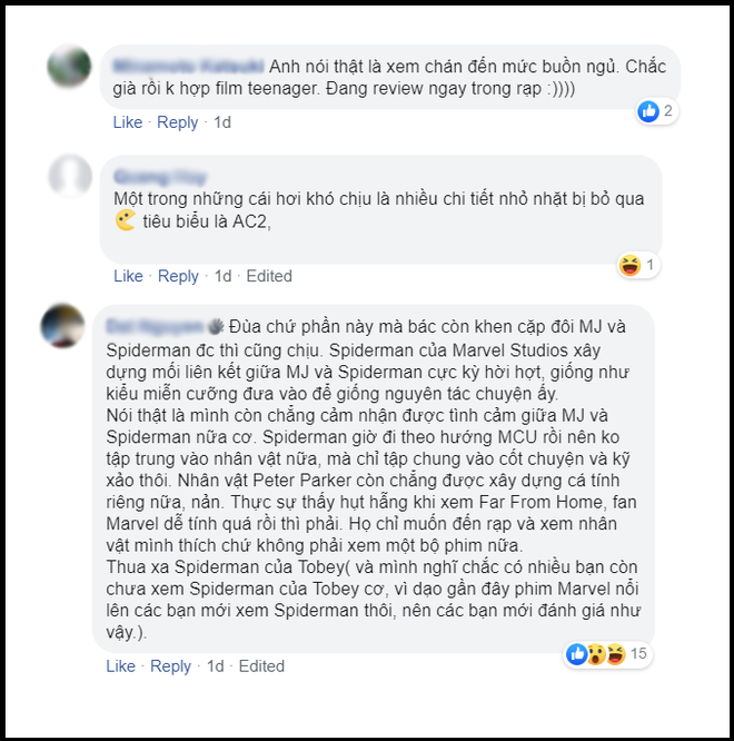 Khán giả chia phe tranh cãi FAR FROM HOME: Người khen phim nhện đỉnh nhất, kẻ chê nhạt nhúng muối cũng không cứu nổi - Ảnh 6.