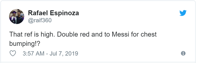 Cộng đồng mạng bất bình, phẫn nộ khi chứng kiến Messi phải nhận chiếc thẻ đỏ gây tranh cãi - Ảnh 4.