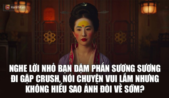 Lỡ tay dặm lố phấn, Lưu Diệc Phi biến thành meme sau trailer Mulan: Đây là tôi mỗi khi crush đòi selfie mặt mộc! - Ảnh 3.